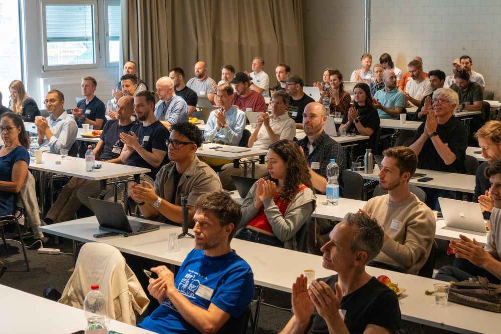 Audience applauding during the event
